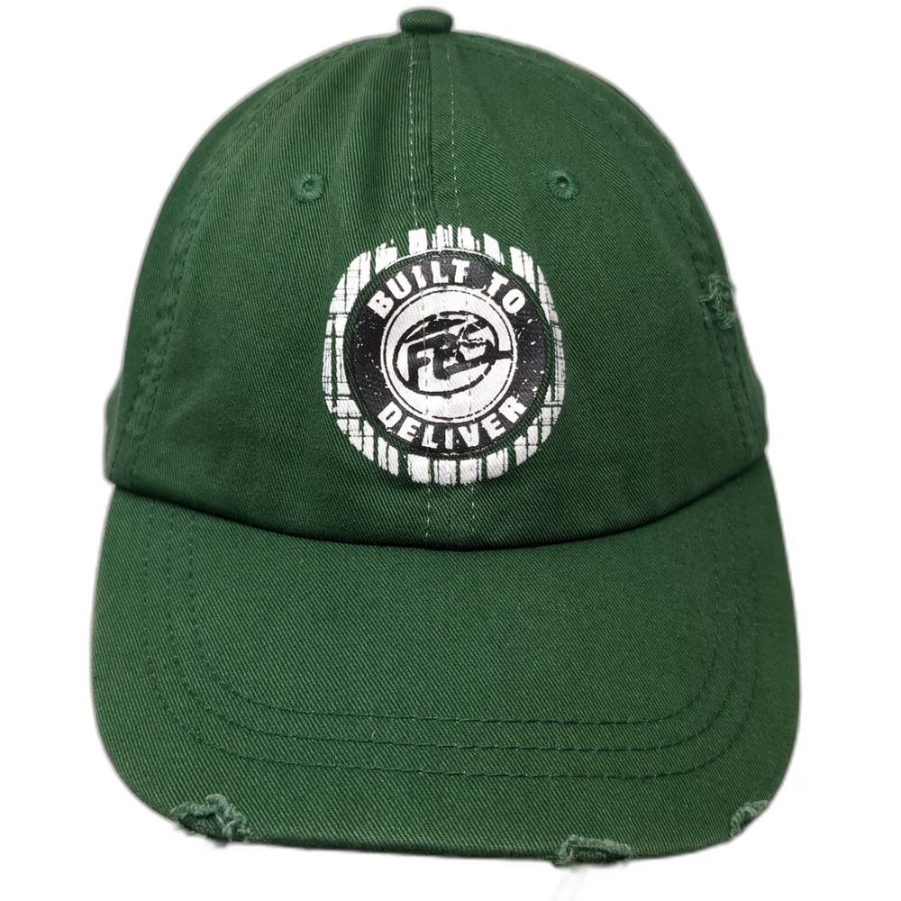 Source Baseball Cap Green OS Strapback Distressed Franklin Building Supply Hat